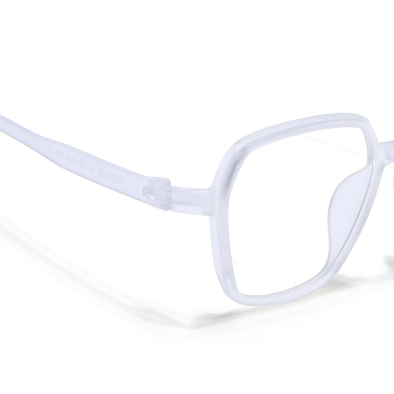 Voyage Air Transparent Square Eyeglasses for Men & Women - MG4394-C2