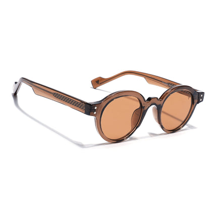 Round Sunglasses Brown Lens | Brown Frame - MG7760