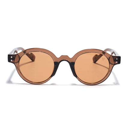 Round Sunglasses Brown Lens | Brown Frame - MG7760