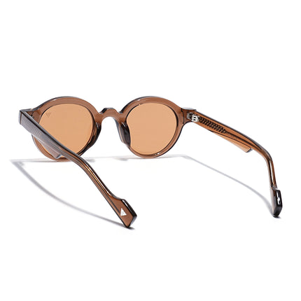 Round Sunglasses Brown Lens | Brown Frame - MG7760