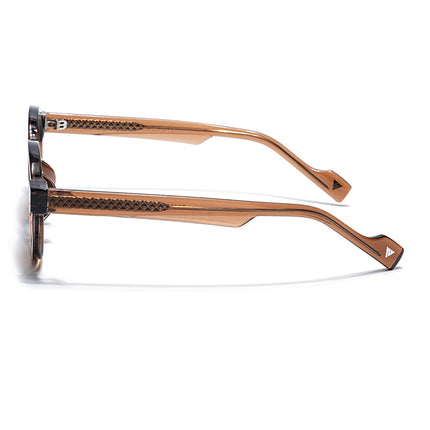 Round Sunglasses Brown Lens | Brown Frame - MG7760
