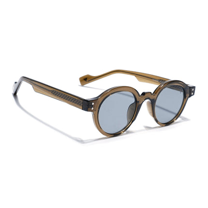 Round Sunglasses Grey Lens | Olive Frame - MG7761