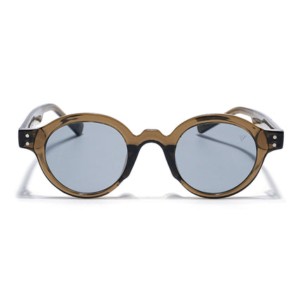 Round Sunglasses Grey Lens | Olive Frame - MG7761