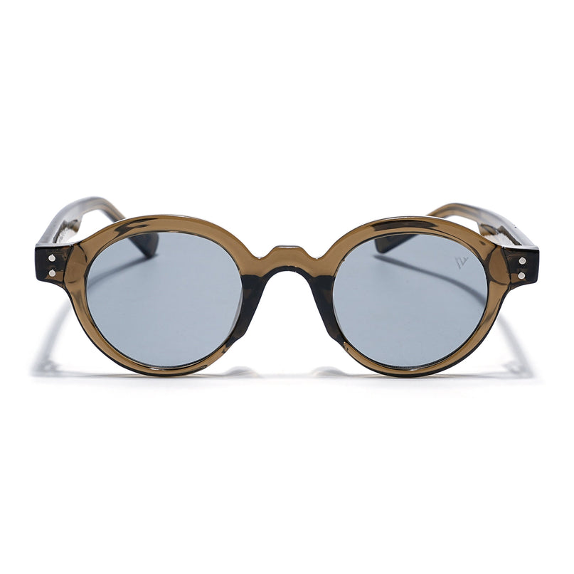 Round Sunglasses Grey Lens | Olive Frame - MG7761