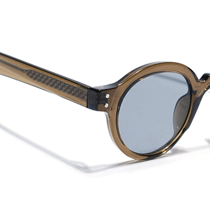 Round Sunglasses Grey Lens | Olive Frame - MG7761
