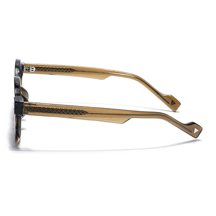 Round Sunglasses Grey Lens | Olive Frame - MG7761