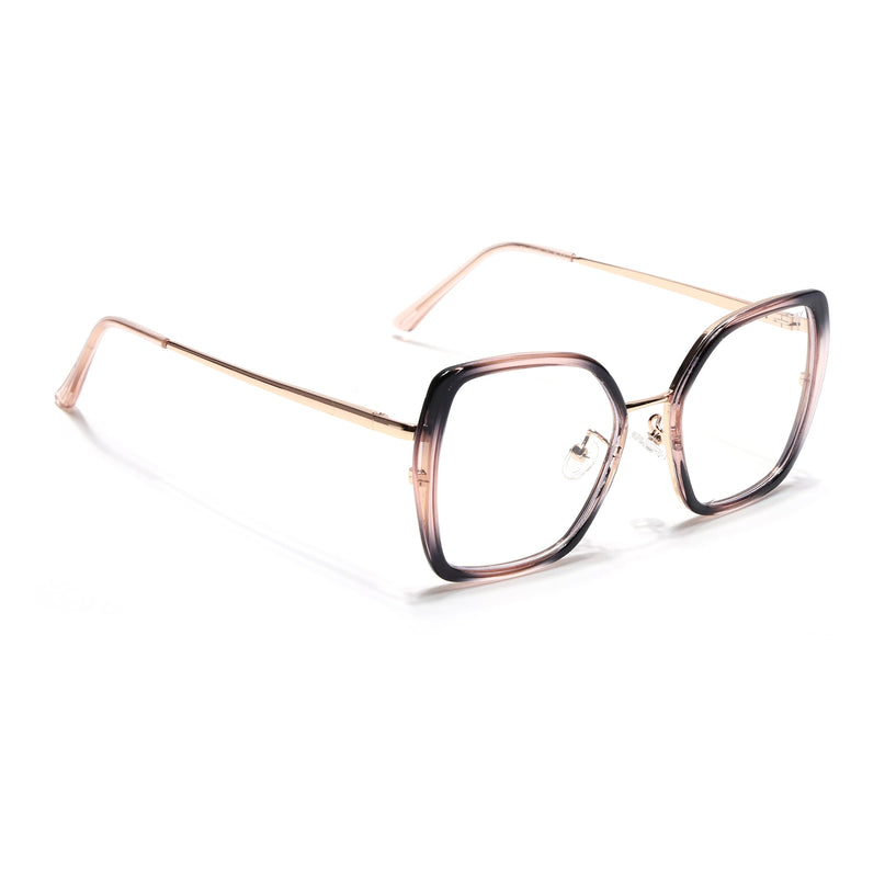 Voyage Glam Pink & Black Cateye Eyeglasses for Women - MG5143-C4