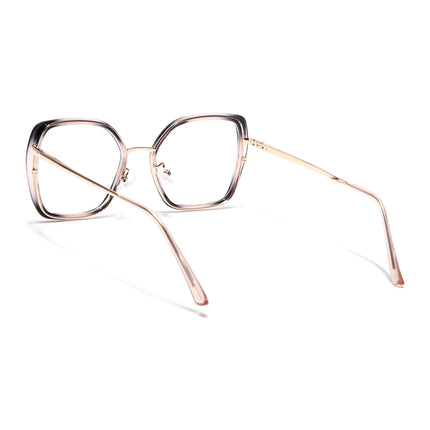 Voyage Glam Pink & Black Cateye Eyeglasses for Women - MG5143-C4