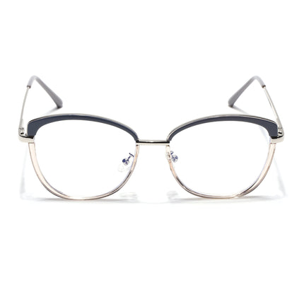 Voyage Glam Grey & Golden Cateye Eyeglasses for Women - MG5149-C2