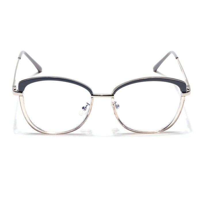 Voyage Glam Grey & Golden Cateye Eyeglasses for Women - MG5149-C2