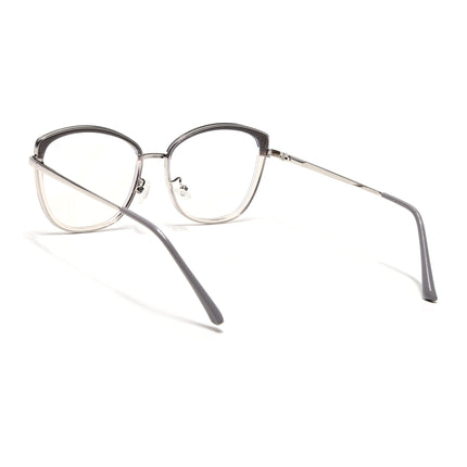 Voyage Glam Grey & Golden Cateye Eyeglasses for Women - MG5149-C2