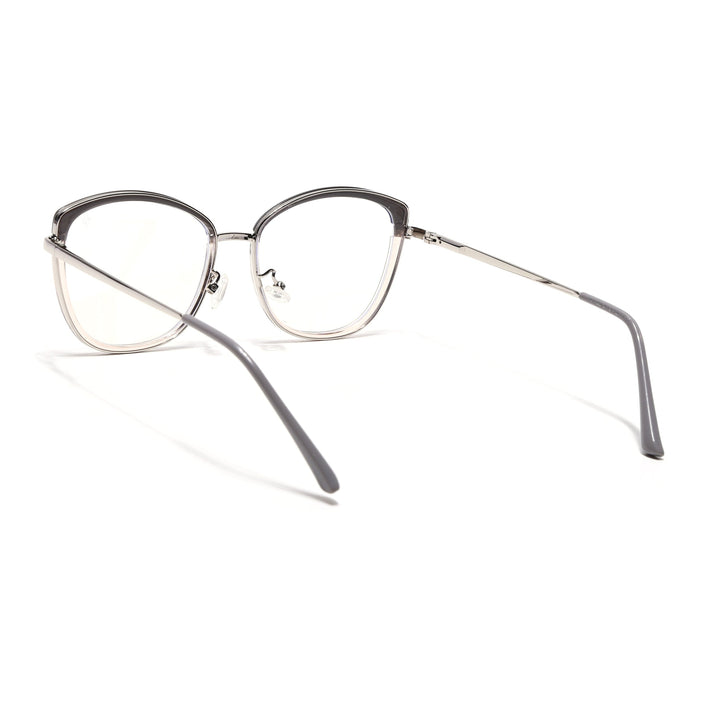 Voyage Glam Grey & Golden Cateye Eyeglasses for Women - MG5149-C2