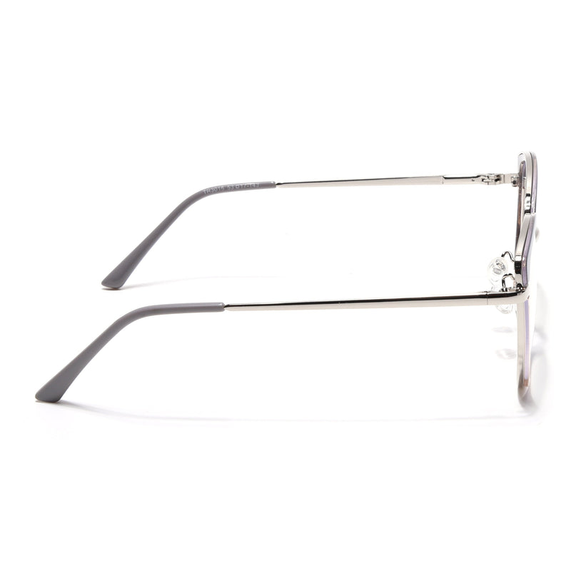 Voyage Glam Grey & Golden Cateye Eyeglasses for Women - MG5149-C2