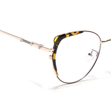 Voyage Glam Golden & Demi Brown Cateye Eyeglasses for Women - MG5158-C3
