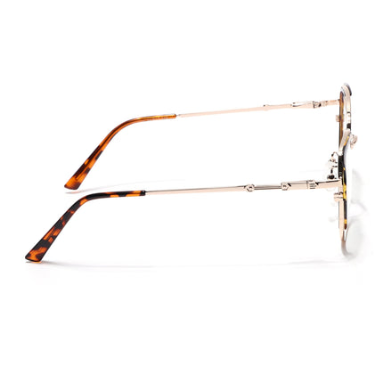 Voyage Glam Golden & Demi Brown Cateye Eyeglasses for Women - MG5158-C3