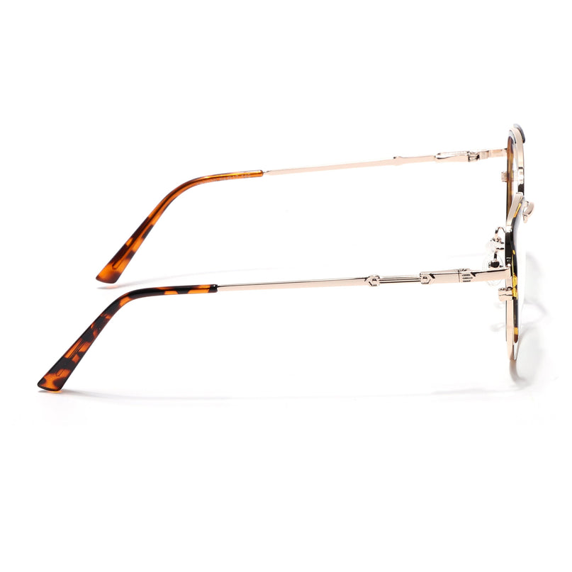 Voyage Glam Golden & Demi Brown Cateye Eyeglasses for Women - MG5158-C3