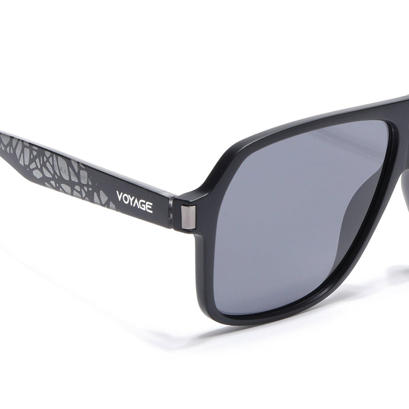 Black Wayfarer Polarized Sunglasses - PMG4576