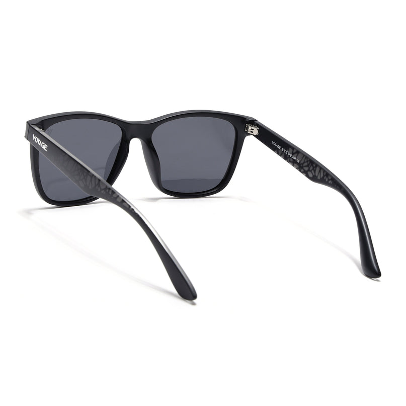 Woodmen | Black Wayfarer Polarized Sunglasses - PMG4579