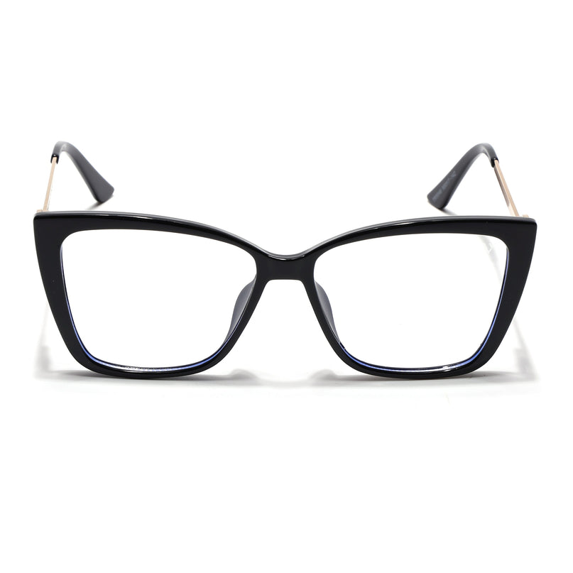 Voyage Black Cateye Eyeglasses for Women - MG4011