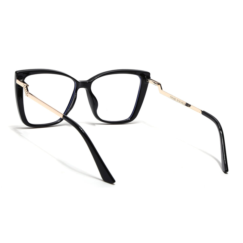 Voyage Black Cateye Eyeglasses for Women - MG4011