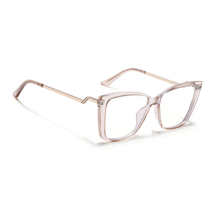 Voyage Light Brown Cateye Eyeglasses for Women - MG4012