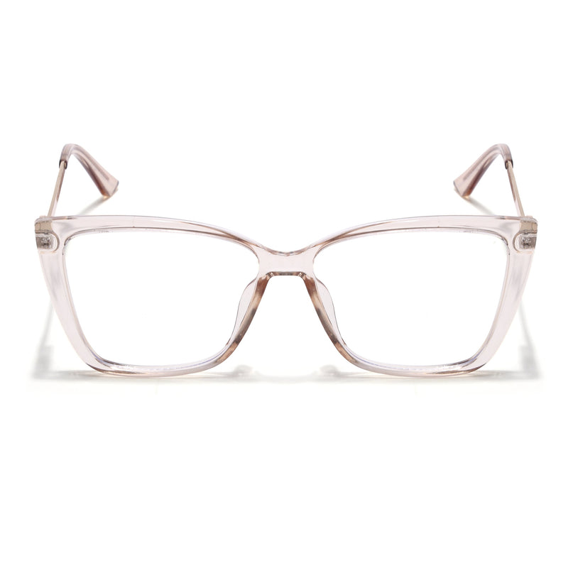 Voyage Light Brown Cateye Eyeglasses for Women (TR5046MG4012)