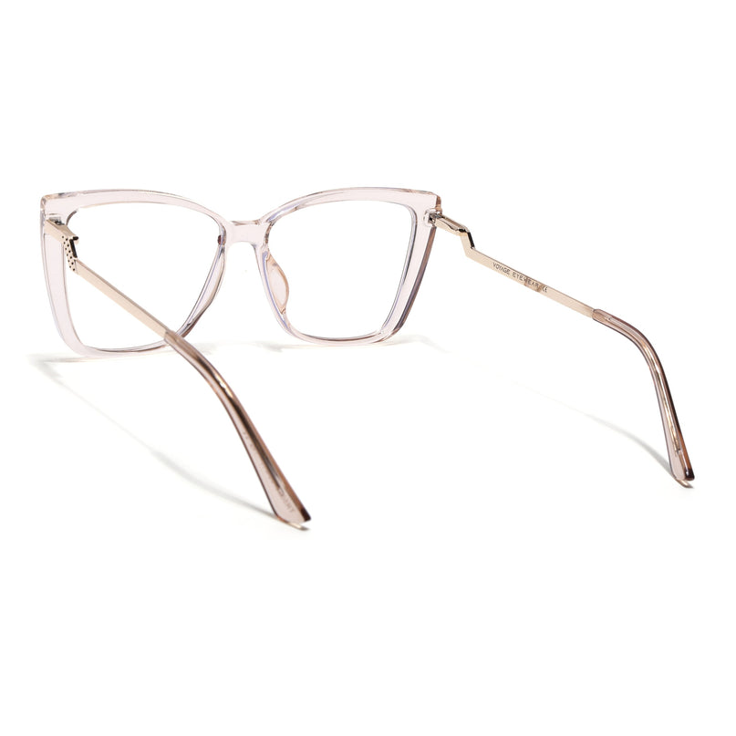 Voyage Light Brown Cateye Eyeglasses for Women - MG4012