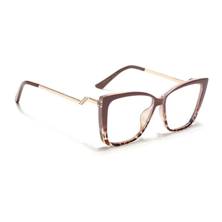 Voyage Brown Cateye Eyeglasses for Women - MG4013