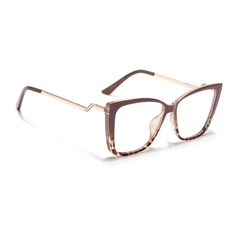 Voyage Brown Cateye Eyeglasses for Women - MG4013