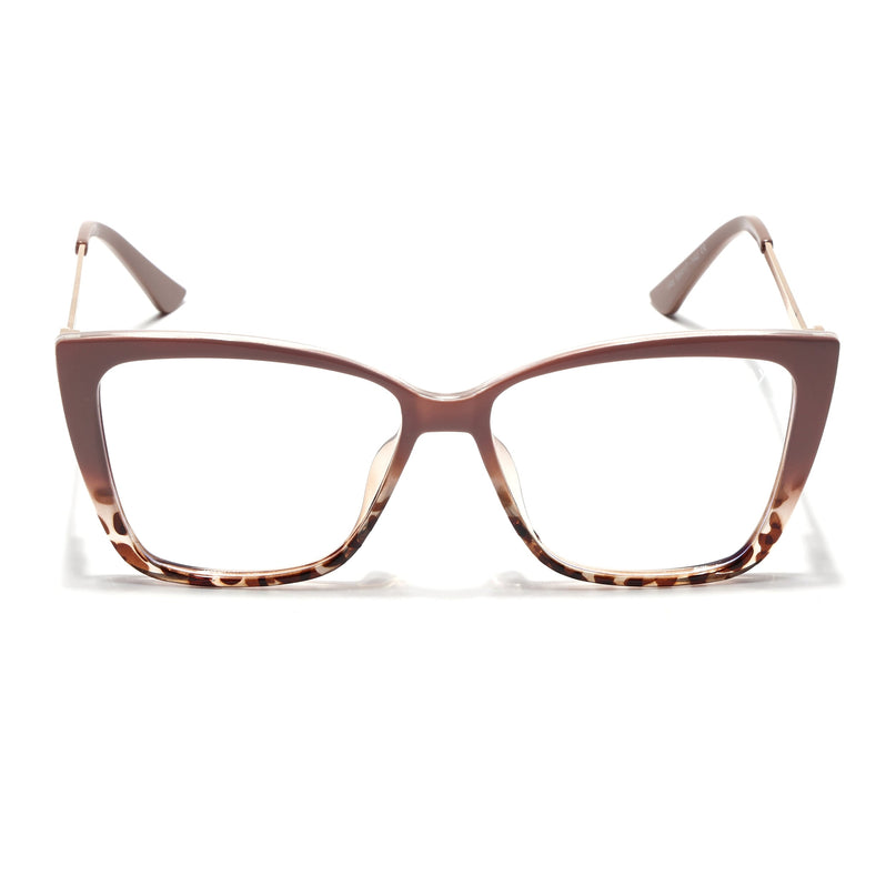 Voyage Brown Cateye Eyeglasses for Women (TR5046MG4013)