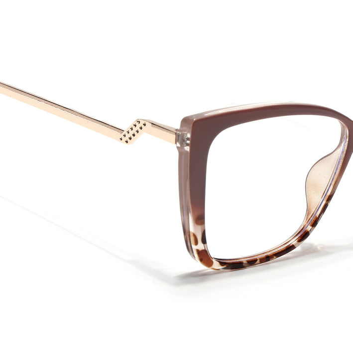 Voyage Brown Cateye Eyeglasses for Women - MG4013