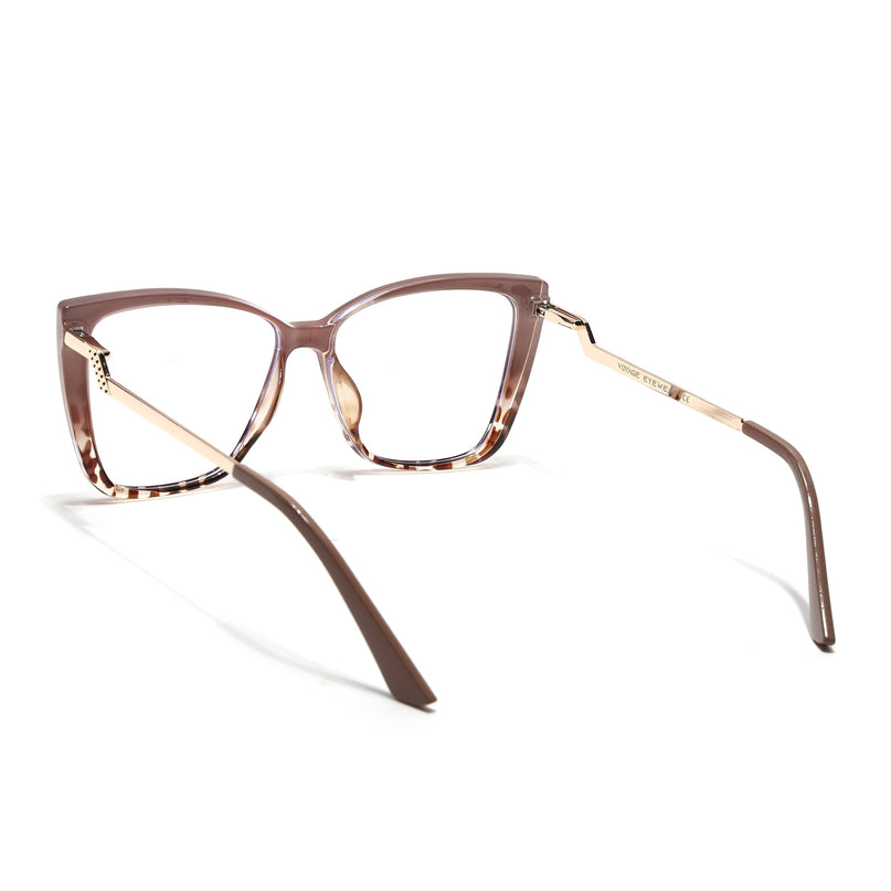 Voyage Brown Cateye Eyeglasses for Women - MG4013