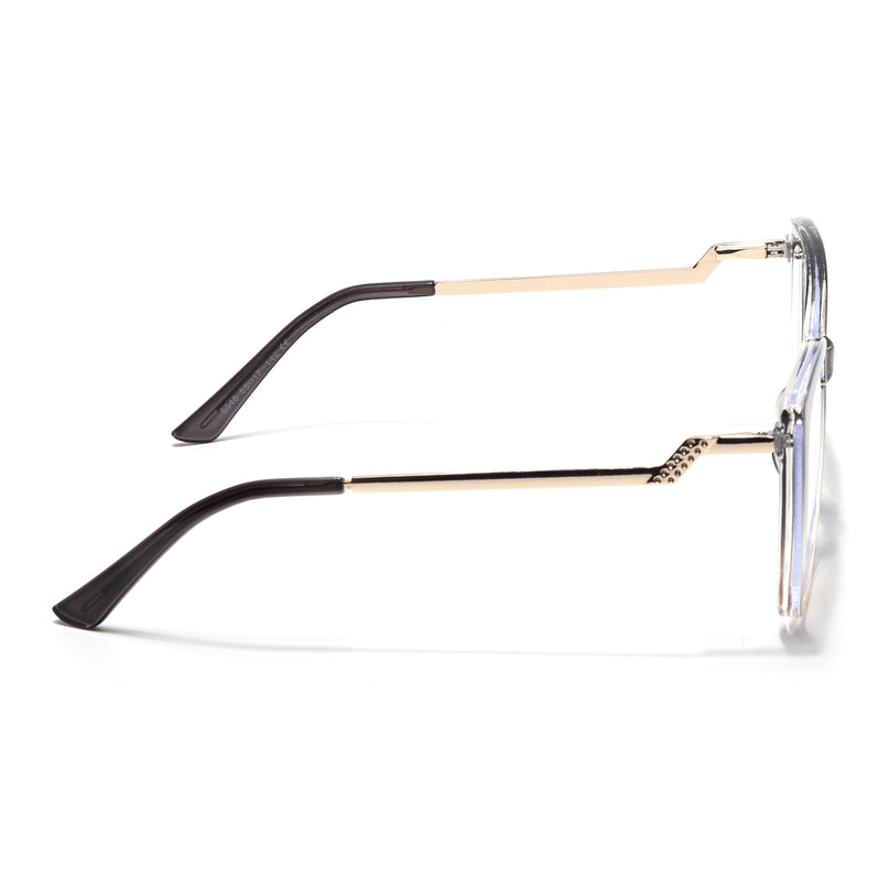 Voyage Black & Brown Cateye Eyeglasses for Women - MG4014