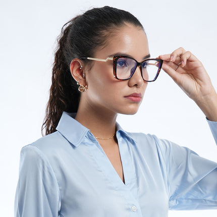 Voyage Demi Brown Cateye Eyeglasses for Women - MG4015