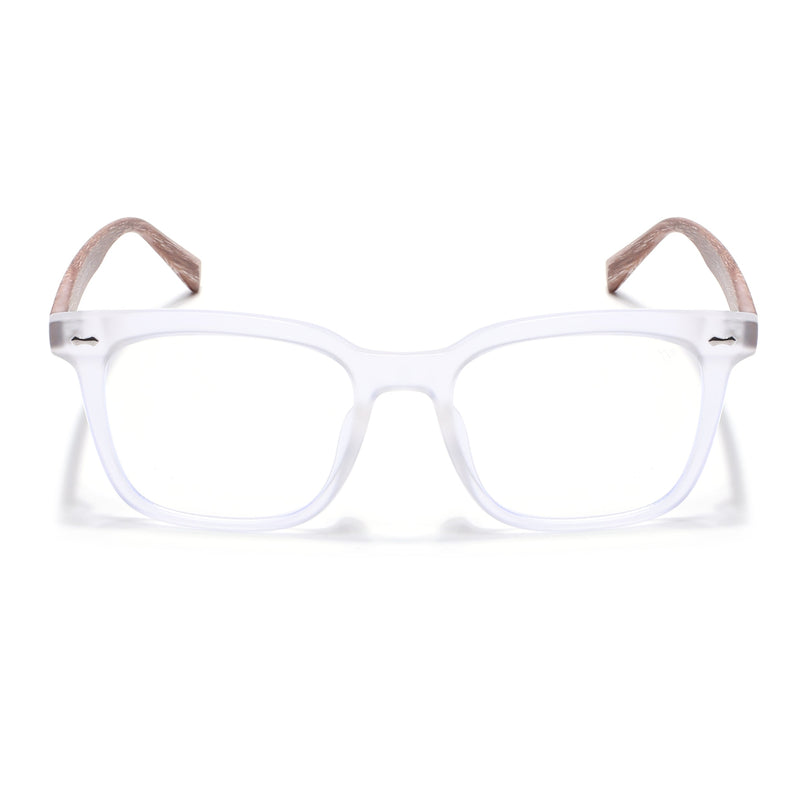 Voyage Clear Square Eyeglasses for Men & Women - MG3859
