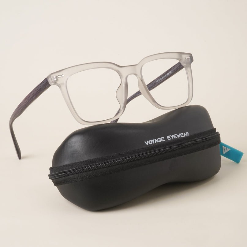 Voyage Square New Grey Eyeglasses - MG3860