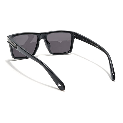 Voyage Select Square Polarized Sunglasses (Black Lens | Shine Black Frame - SLPMG6304)