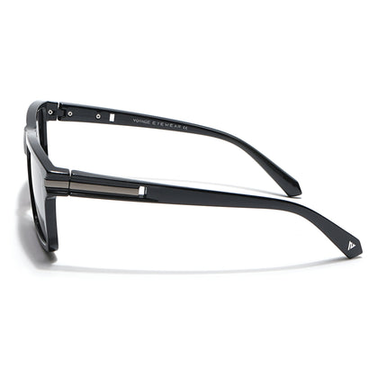Voyage Select Square Polarized Sunglasses (Black Lens | Shine Black Frame - SLPMG6304)