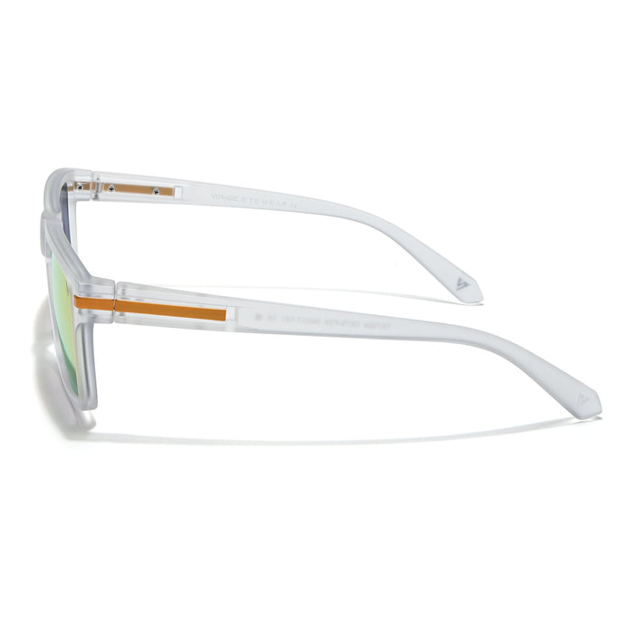 Voyage Select Square Polarized Sunglasses (Multicolor Lens | Matt Transparent Frame - SLPMG6305)