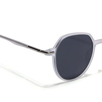 Grit | Transparent Round Polarized Sunglasses - PMG4298