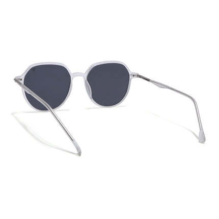 Grit | Transparent Round Polarized Sunglasses - PMG4298