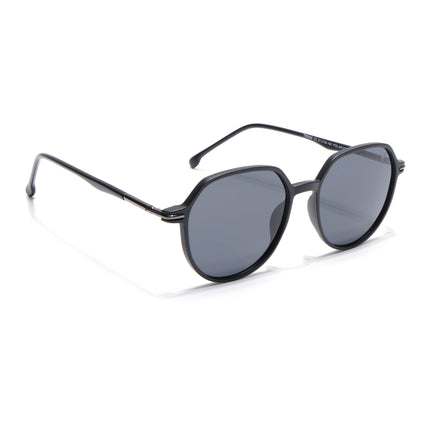 Grit | Matte Black Round Polarized Sunglasses - PMG4299