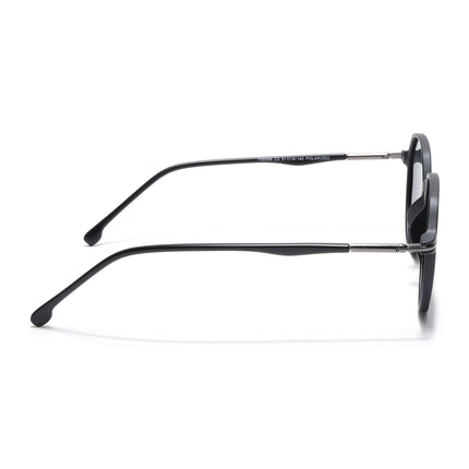 Grit | Matte Black Round Polarized Sunglasses - PMG4299