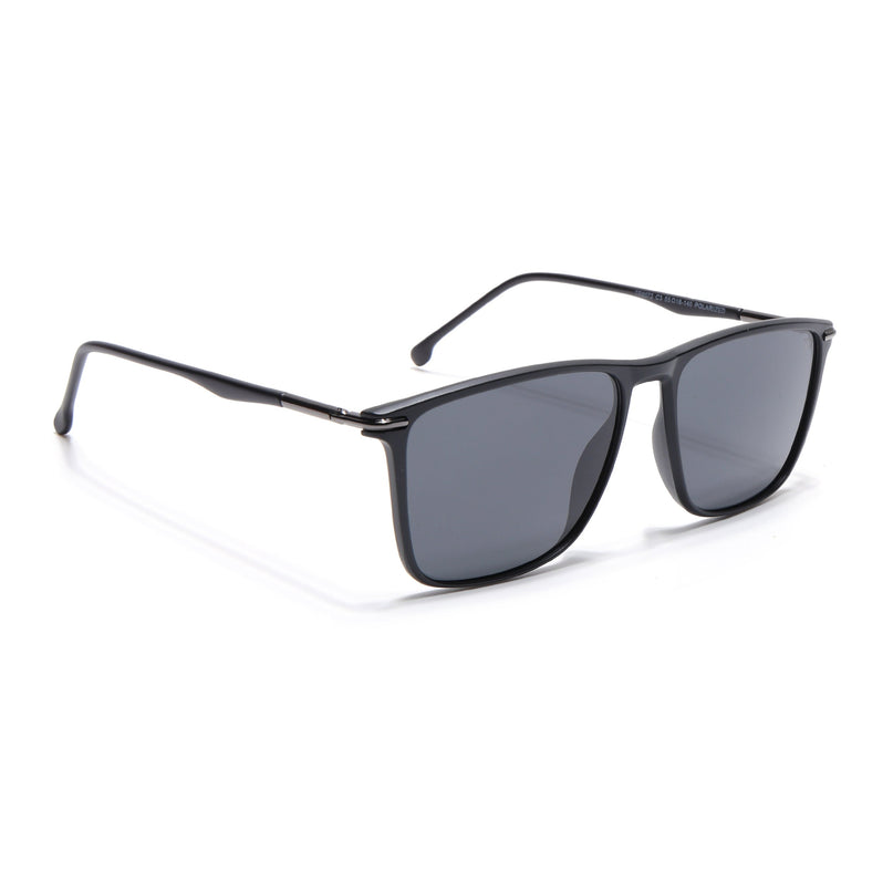 Voxe | Matt Black Wayfarer Polarized Sunglasses - PMG4300