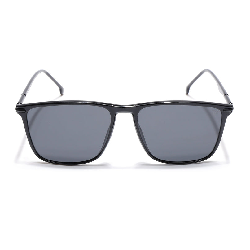 Voxe | Shine Black Wayfarer Polarized Sunglasses - PMG4302