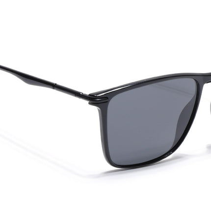 Voxe | Shine Black Wayfarer Polarized Sunglasses - PMG4302