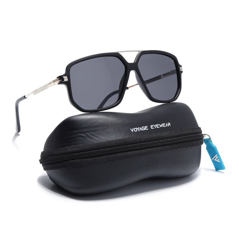 Wayfarer Polarized Sunglasses (Black Lens | Matt Black Frame - PMG5544)