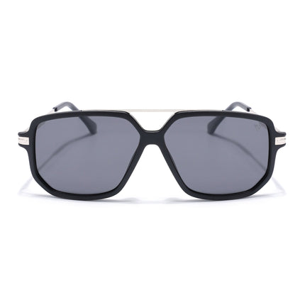Wayfarer Polarized Sunglasses (Black Lens | Matt Black Frame - PMG5544)