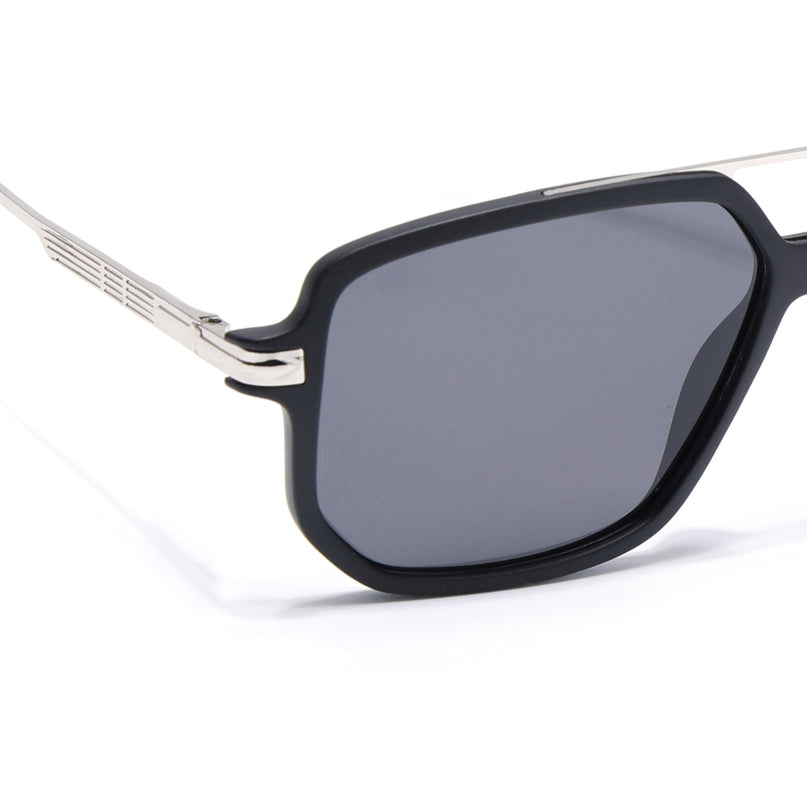 Wayfarer Polarized Sunglasses (Black Lens | Matt Black Frame - PMG5544)