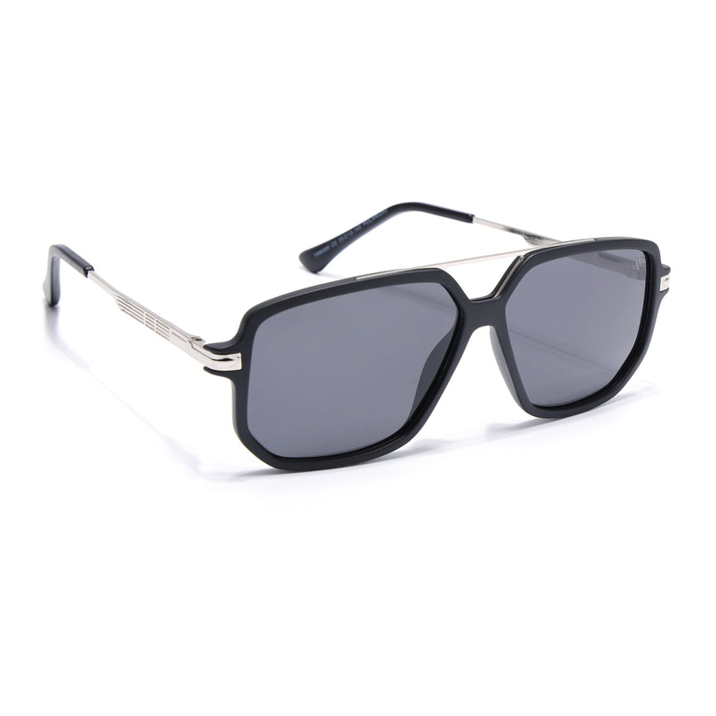 Wayfarer Polarized Sunglasses (Black Lens | Matt Black Frame - PMG5544)